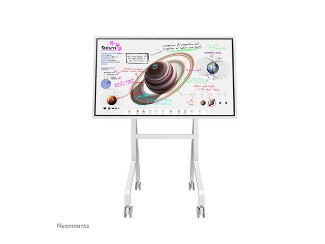 Neomounts MOVE Go Flip Rotational Mobile Floor Stand for Samsung Flip55 en 65 (fast install height adjustable)