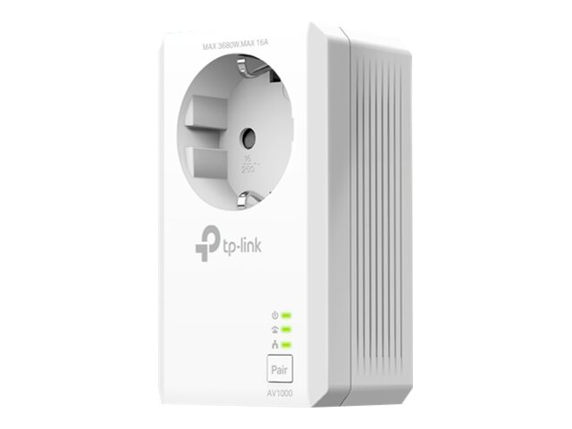 TP-Link TL-PA7027P V1 Starter Kit - Powerline adapter kit 2-port switch - 1GbE, HomePlug AV (HPAV), HomePlug AV (HPAV) 2.0, IEEE 1901 - wall-pluggable