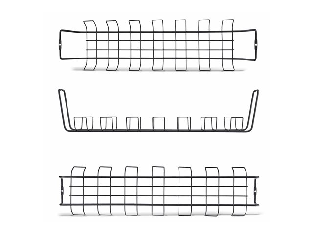 Under Desk Cable Management Tray Black