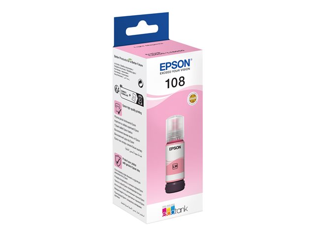 Epson EcoTank 108 - 70 ml - light magenta - original - ink refill - for Epson L18050, EcoTank L8050