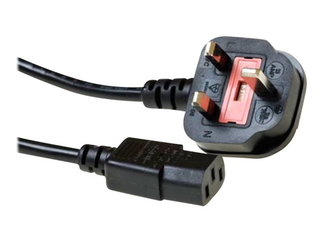 POWERCORD UK-C13 2.5A BK 1.00M. 1 stk