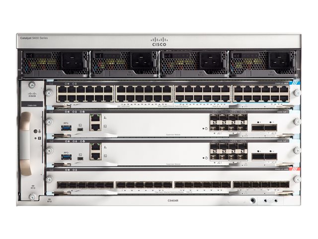 Cisco Catalyst 9404R - Switch - side to side airflow - rack-mountable