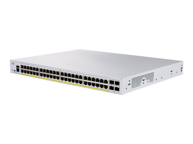 Cisco Business 350 Series CBS350-48FP-4X - Switch - L3 - Managed - 48 x 10/100/1000 (PoE+) + 4 x 10 Gigabit SFP+ - rack-mountable - PoE+ (740 W)
