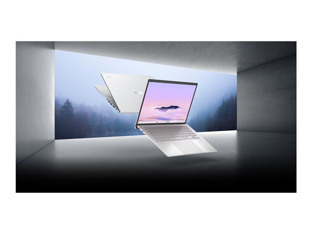 ASUS CB5403CMA QM0919 - Intel Core Ultra 5 - 115U / up to 4.2 GHz - Chrome OS - Intel Graphics - 16 GB RAM - 128 GB SSD NVMe - 14\" 2560 x 1600 (WQXGA) @ 120 Hz - Wi-Fi 6E, Bluetooth - fog silver - kbd: Belgium
