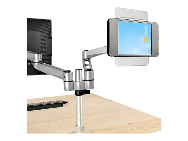 StarTech.com Secure Tablet Stand, Anti Theft Universal Tablet Holder for Tablets up to 10.5\", Lockable Tablet Stand for Desk/ K-Slot Compatible, VESA Mount, Wall Mount Tablet Enclosure - Security POS Tablet Stand (SECTBLTPOS2) - Stand - for tablet -