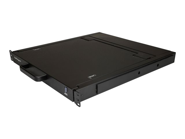 StarTech.com Rackmount KVM Console, Single Port VGA KVM with 17\" LCD Monitor for Server Rack, Fully Featured Universal 1U LCD KVM Drawer with Cables & Hardware, USB Support, 50,000 MTBF - LCD KVM Concole Drawer (RKCONS1701) - KVM console with KVM switch - 1 ports - USB - 17\" - rack-mountable - 1280 x 1024 @ 60 Hz - 250 cd/m² - 1000:1 - 5 ms - VGA - black - 1U