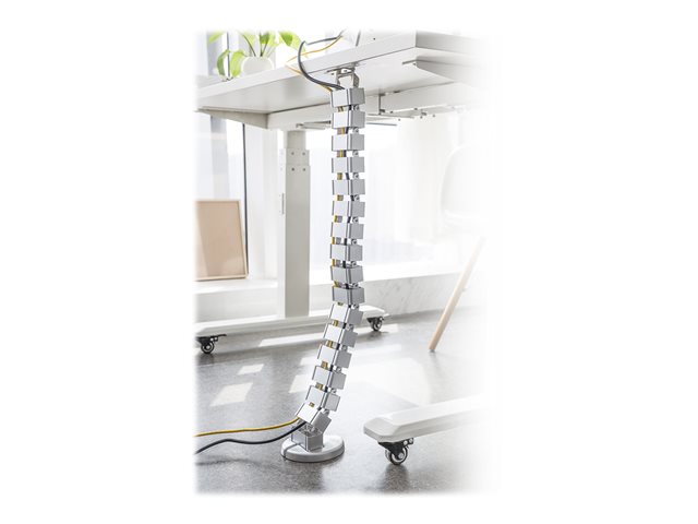 FLEX. CABLE ROUTING ADJ. LENGTH CABLE MANAGEMENT SPINE SILVER