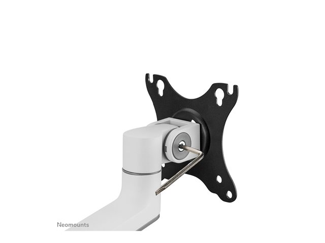 Neomounts DS60-425WH1 - Mounting kit (articulating arm) - full-motion - for Monitor - steel - white - screen size: 17\"-27\" - desk-mountable