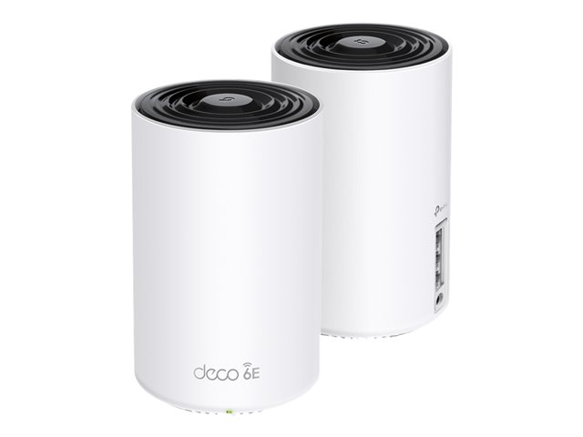 TP-Link Deco XE75 V1 - Wi-Fi system - (2 routers) - up to 5,500 sq.ft - mesh 1GbE - Wi-Fi 6E - Multi-Band