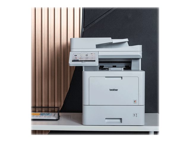 Brother MFC-L9630CDN - Multifunction printer - colour - laser - A4/Legal (media) - up to 40 ppm (copying) - up to 40 ppm (printing) - 620 sheets - 33.6 Kbps - Gigabit LAN, USB 2.0, USB host, NFC