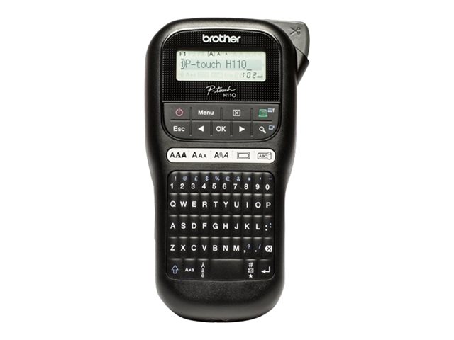 Brother P-Touch PT-H110 - Labelmaker - B/W - thermal transfer - Roll (1.2 cm) - 180 dpi - up to 20 mm/sec - 2 line printing
