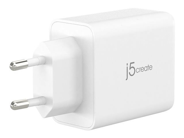 65W GaN USB-C 3-Port Charger - EU White