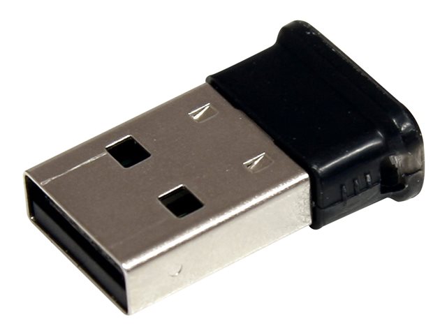 StarTech.com Bluetooth Adapter - Mini USB Adapter - Bluetooth 2.1 - Class 1 EDR - Bluetooth Receiver (USBBT1EDR2) - Network adapter - USB - Bluetooth 2.1 EDR - Class 1 - black