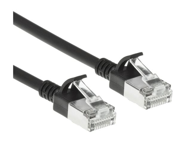 CAT6A S/FTP SLIMLINE BK 10.00M. 1 stk