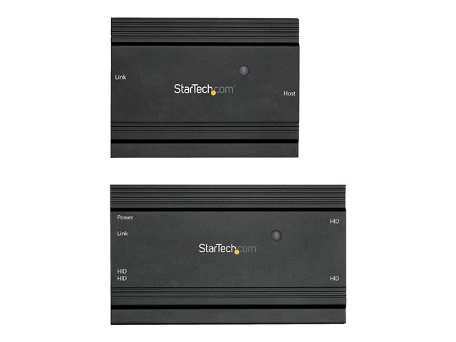 StarTech.com 4 Port USB 2.0 Extender Hub over Single CAT5e/CAT6 Ethernet Cable (RJ45), 330ft (100m), USB Extender Adapter, Externally Powered, 480 Mbps, Metal USB Extender Kit - Power/Link LEDs (USB2004EXT100) - USB extender - USB 2.0 - over CAT 5e/6