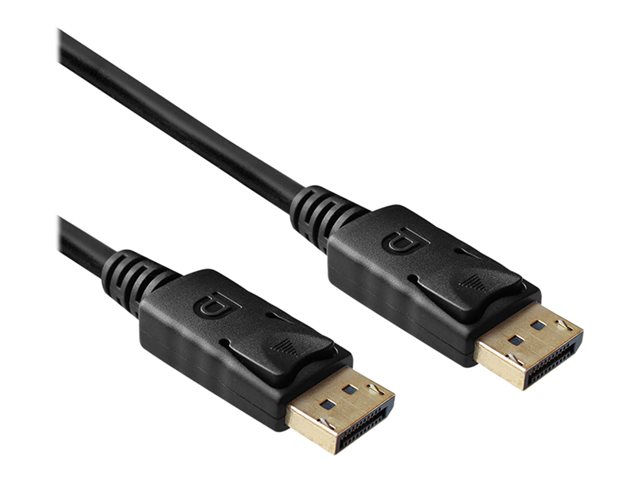 DisplayPort kabel - DisplayPort (M) naar DisplayPort (M) - DisplayPort 1.4 - 3 m - gevormd, 8K ondersteuning, FEC - zwart