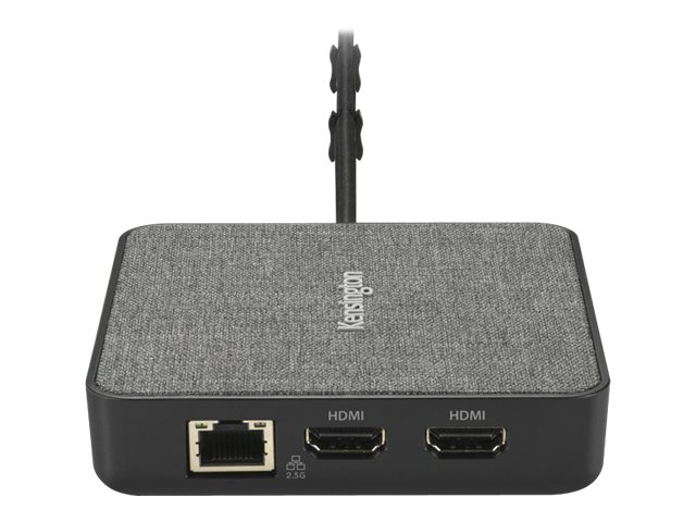 Kensington MD120U4 - Docking station - USB-C / USB4 / Thunderbolt 3 / Thunderbolt 4 - 2 x HDMI - 1GbE, 2.5GbE