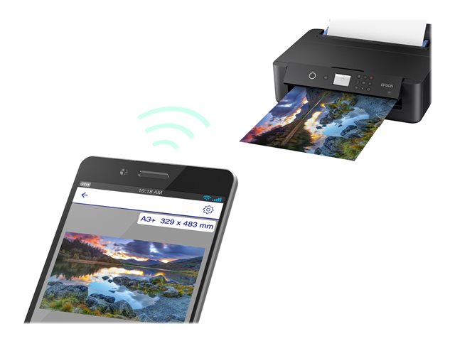 Epson Expression Photo HD XP-15000 - Printer - colour - Duplex - ink-jet - A3/Ledger - 5760 x 1400 dpi - up to 9.2 ppm (mono) / up to 9 ppm (colour) - capacity: 250 sheets - USB 2.0, LAN, Wi-Fi(n)