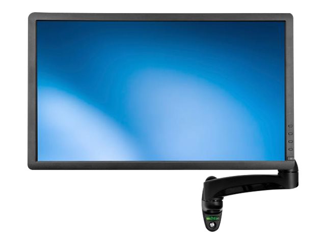 StarTech.com Wall Mount Monitor Arm - Full Motion Articulating - Adjustable - Supports Monitors 12? to 34? - VESA Monitor Wall Mount - Black (ARMPIVWALL) - Mounting kit (wall plate, 2 washers, 4 spacers, cover, 2 anchors) - adjustable arm - for flat panel - steel, aluminium - black - screen size: 12\"-30\" - wall-mountable - for P/N: ACCSMNT