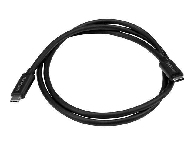 StarTech.com 3ft / 1m USB C to USB C Cable - USB 3.1 (10Gbps) - 4K - USB-IF - Charge and Sync - USB Type C to Type C Cable - USB Type C Cable (USB31CC1M) - USB cable - 24 pin USB-C (M) to 24 pin USB-C (M) - USB 3.1 - 1 m - black - for P/N: HB31C2A2CME, HB31C3A1CME, M2E1BRU31C, PEXUSB311AC3, SV211HDUC, SV221HUC4K