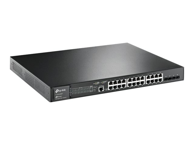 TP-Link JetStream TL-SG3428MP V6.6 - Switch - L2+ - Managed - 24 x 10/100/1000 (PoE+) + 4 x Gigabit SFP - rack-mountable - PoE+ (384 W)