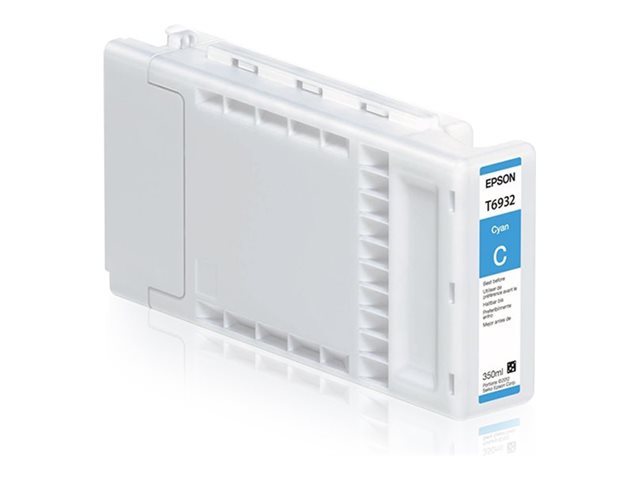 Epson T6932 - 350 ml - cyan - original - ink cartridge - for SureColor SC-T3000, SC-T3000 POS, SC-T5000, SC-T5000 POS, SC-T5200, SC-T7000 POS