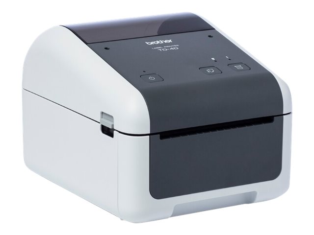 Brother TD-4520DN - Label printer - direct thermal - Roll (11.8 cm) - 300 x 300 dpi - up to 152 mm/sec - USB 2.0, LAN, serial - grey, white