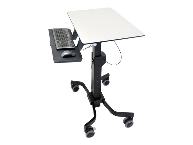 Ergotron TeachWell Mobile Digital Workspace - Cart - Constant Force Technology - for notebook / keyboard / mouse - steel, phenolic composite, high-grade plastic - graphite grey