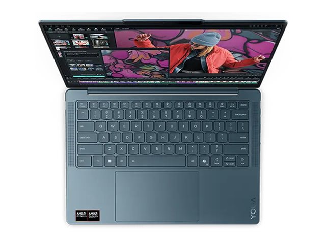 Lenovo Yoga Slim 7 14AKP10, AMD Ryzen™ AI 7 350 (2.00GHz, 16MB), 14\" WUXGA Non-Touch, W11H64 Benelux WE (EN/FR/DE/NL), 16.0GB, 1x512GB SSD M.2 2242 PCIe Gen4 TLC, Tidal Teal, AMD Radeon™ 860M, BT 5.4,Wi-Fi 7 2x2 BE, 1080P FHD, 4 Cell Li-ion 70Wh, 2Co