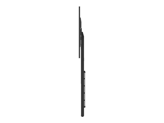 Display floor stand wall fixed - heavy duty - fits displays up to 100\" with VESA sizes up to 800 x 600 - fixes to wall, transfers load to floor - swl 95 kg - height adjustable at time of installation only - height to centre of screen 1117 to 1917 mm - supports portrait or landscape style - black
