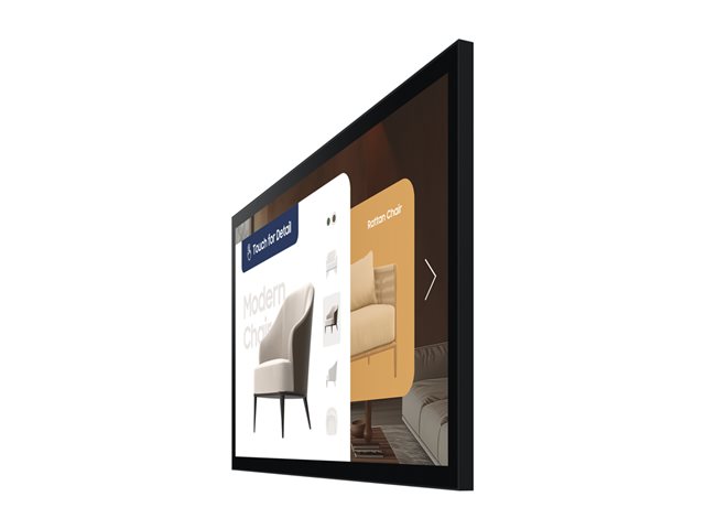 Samsung QM32C-T - 32\" Diagonal Class QMC-T Series LED-backlit LCD display - interactive digital signage - with touchscreen (multi touch) - Tizen OS - 1080p 1920 x 1080 - charcoal black