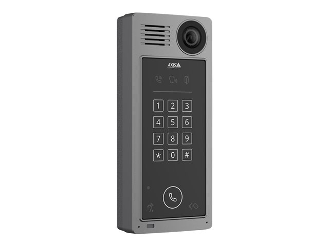 AXIS A8207-VE MkII Network Video Door Station - Network surveillance camera - colour (Day&Night) - 6 MP - 3072 x 2048 - fixed iris - fixed focal - audio - LAN 10/100 - MPEG-4, MJPEG, H.264, AVC - DC 8 - 28 V / PoE+