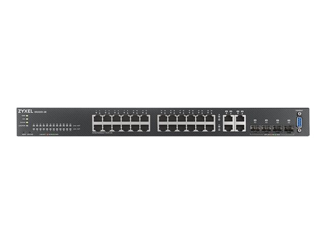 Zyxel GS2220-28 - Switch - Managed - 24 x 10/100/1000 + 4 x combo Gigabit SFP - rack-mountable
