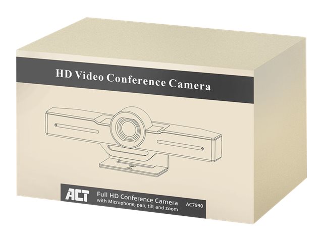 ACT AC7990 - Conferentiecamera - binnen - kleur - 2 MP - 1920 x 1080 - 1080p - audio - USB-C