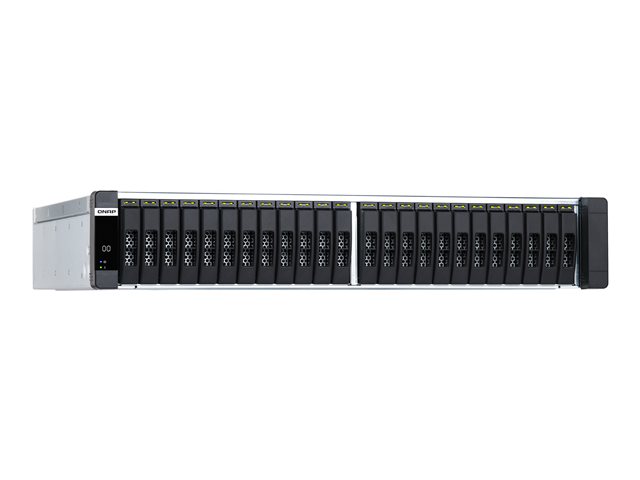 QNAP ES2486dc - NAS server - 24 bays - rack-mountable - SAS 12Gb/s - RAID RAID 0, 1, 5, 6, 10, 50, JBOD, 60, RAID TP - RAM 96 GB - Gigabit Ethernet / 10 Gigabit Ethernet - iSCSI support - 2U