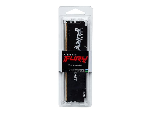 Kingston FURY Beast - DDR5 - kit - 64 GB: 2 x 32 GB - DIMM 288-pin - 5600 MHz / PC5-44800 - CL40 - 1.25 V - unbuffered - on-die ECC