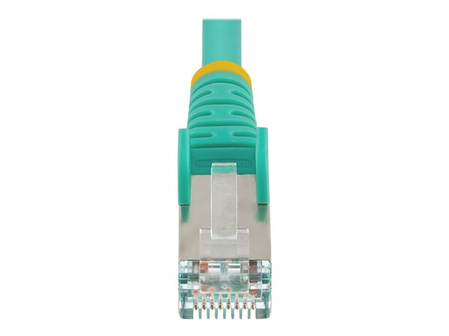 StarTech.com 2m CAT6a Ethernet Cable - Aqua - Low Smoke Zero Halogen (LSZH) - 10GbE 500MHz 100W PoE++ Snagless RJ-45 w/Strain Reliefs S/FTP Network Patch Cord - Patch cable - RJ-45 (M) to RJ-45 (M) - 2 m - S/FTP - CAT 6a - IEEE 802.3bt - snagless, stranded, molded, halogen-free - aqua