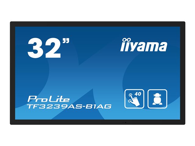 iiyama ProLite TF3239AS-B1AG - 32\" Diagonal Class (31.5\" viewable) LED-backlit LCD display - digital signage - with built-in media player and touchscreen (multi touch) - Android - 1080p 1920 x 1080 - black