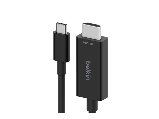 Belkin Connect - Adapter cable - 24 pin USB-C male to HDMI male - 2 m - black - 8K60Hz support, DP Alt mode support, passive