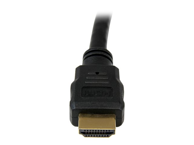StarTech.com 2m 4K High Speed HDMI Cable - Gold Plated - UHD 4K x 2K - Premium HDMI Video Cable for Your TV, Monitor or Display (HDMM2M) - HDMI cable - HDMI male to HDMI male - 2 m - shielded - black - for P/N: CDPVGDVHDBP, DK30CH2DPPDU, DK30CHDPPDUE, DKWG30DPHPD, DKWG30DPHPDU, VHDCI24HD