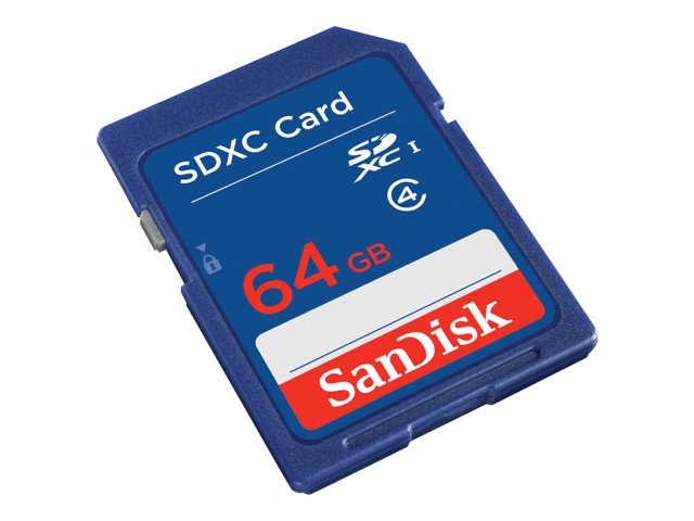 SanDisk - Flash memory card - 64 GB - Class 4 - SDXC