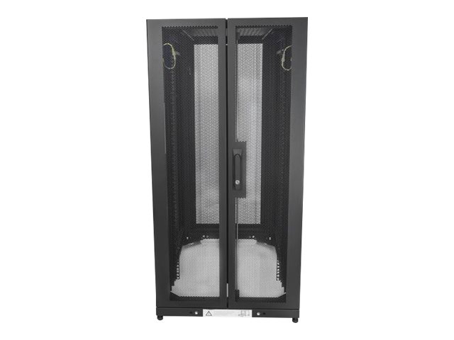 StarTech.com 25U Server Rack Cabinet, 4 Post Adjustable Depth 7\" to 35\" Locking Vented Mobile/Rolling Network/Data/IT Equipment Enclosure w/ Casters/Hook & Loop Dell PowerEdge, HP ProLiant - 25U Rack Cabinet (RK2537BKM) - Rack cabinet - black - 25U - 37\"