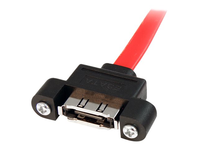 1 ft eSATA Panel Mount Cable - F/M