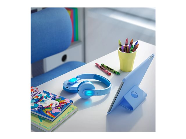 Philips Kids TAK4206BL - Headphones - on-ear - Bluetooth - wireless, wired - 3.5 mm jack - blue