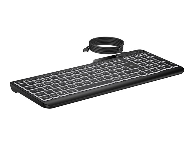 HP 405 - Keyboard - multi device - 65% - compact - backlit - USB - AZERTY - Belgium - black