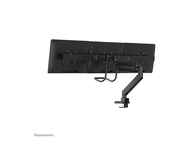 Neomounts NM-D775DX3 - Mounting kit - full-motion - for 3 LCD displays - black - screen size: 17\"-27\" - clamp mountable, grommet, desk-mountable