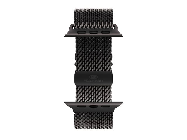 Apple Watch Ultra 3 GPS + Cellular 49mm Black Titanium Case with Black Titanium Milanese Loop - Medium