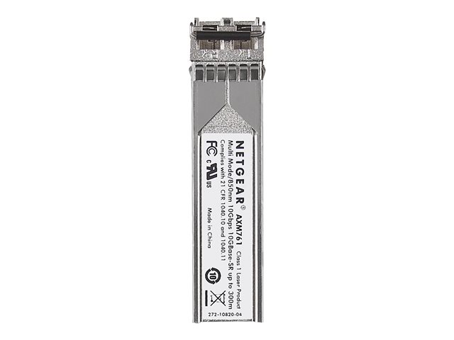 NETGEAR ProSafe AXM761 - SFP+ transceiver module - 10GbE - 10GBase-SR - LC multi-mode - up to 300 m - 850 nm (pack of 10)