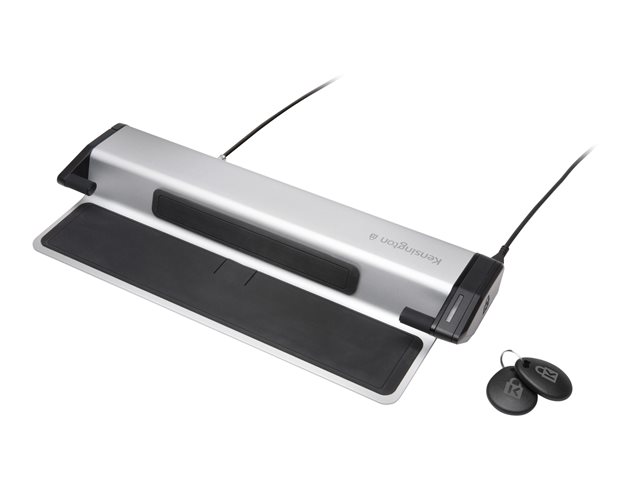 Kensington Locking Station with K-Fob Smart Lock - System security kit - 11\" - 15.6\" - black, silver