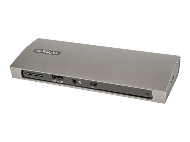 StarTech.com Thunderbolt 4 Dock, 96W Power Delivery, Single 8K/Dual Monitor 4K 60Hz, 3xTB4/USB4 ports, 4xUSB-A, SD, GbE, Thunderbolt 4 Docking Station for Windows or TB3 MacBook, 0.8m - Docking station - Thunderbolt 4 - 3 x Thunderbolt - 1GbE